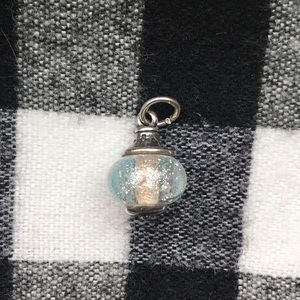 James Avery Frosted glass Finial Charm